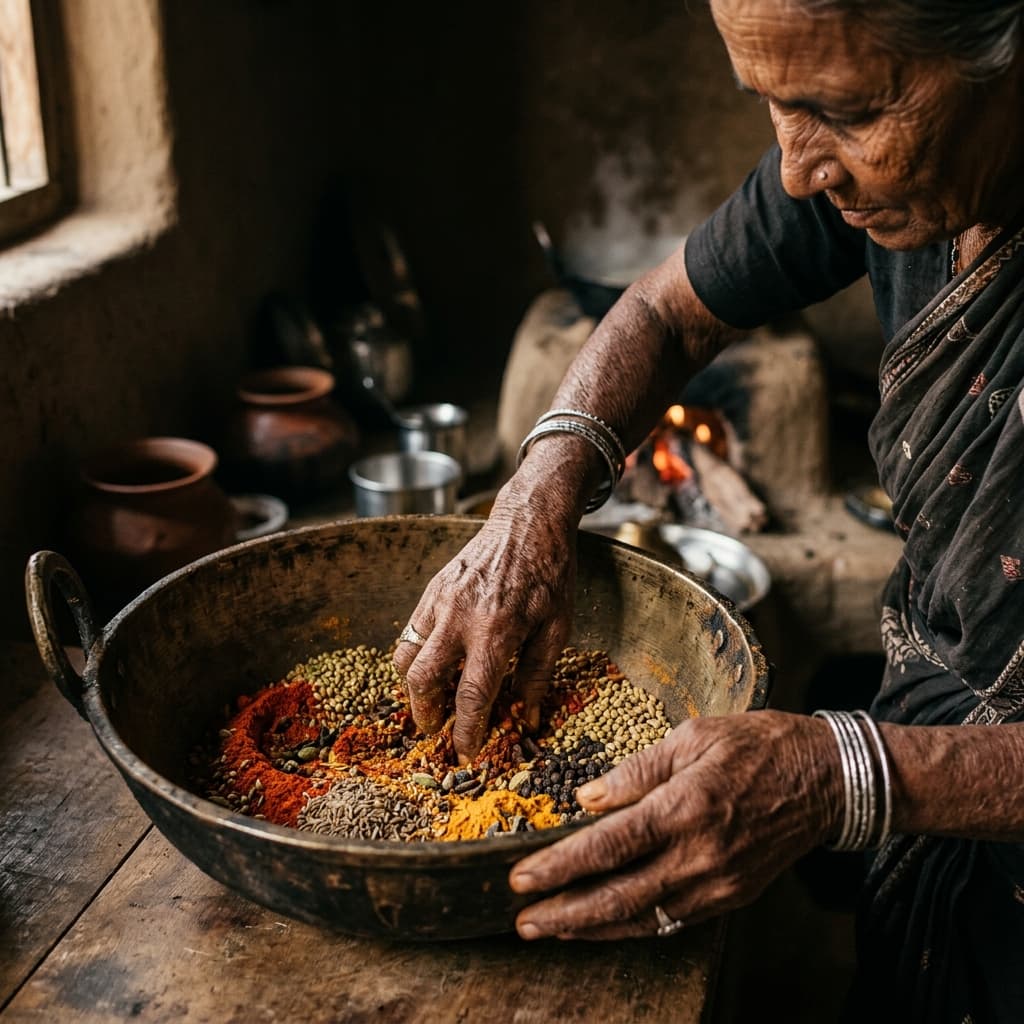 Traditional South Indian pickle making