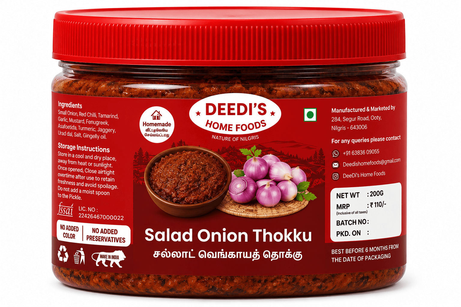 Salad Onion Thokku